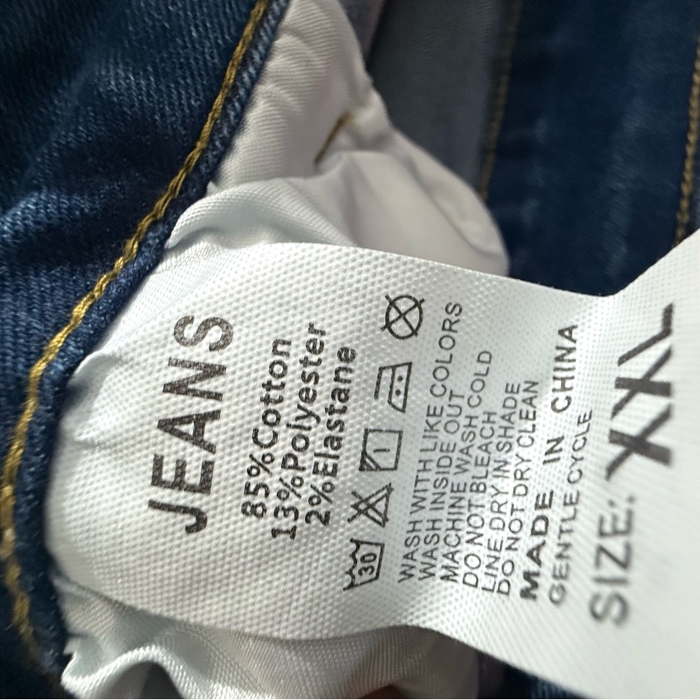 Patriotic Star and Stripe Straight Leg Jeans - XXL - Picture 2 of 6